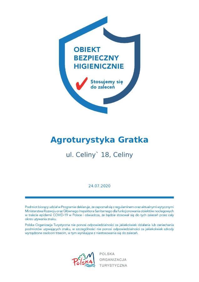 Gospodarstwo Agroturystyczno-Edukacyjne Gratka Celiny  Екстер'єр фото